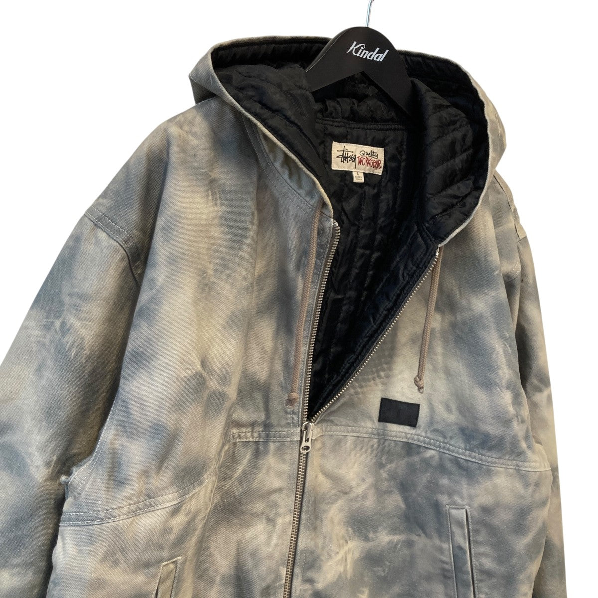 WORK JACKET総柄ジップフードジャケット115798