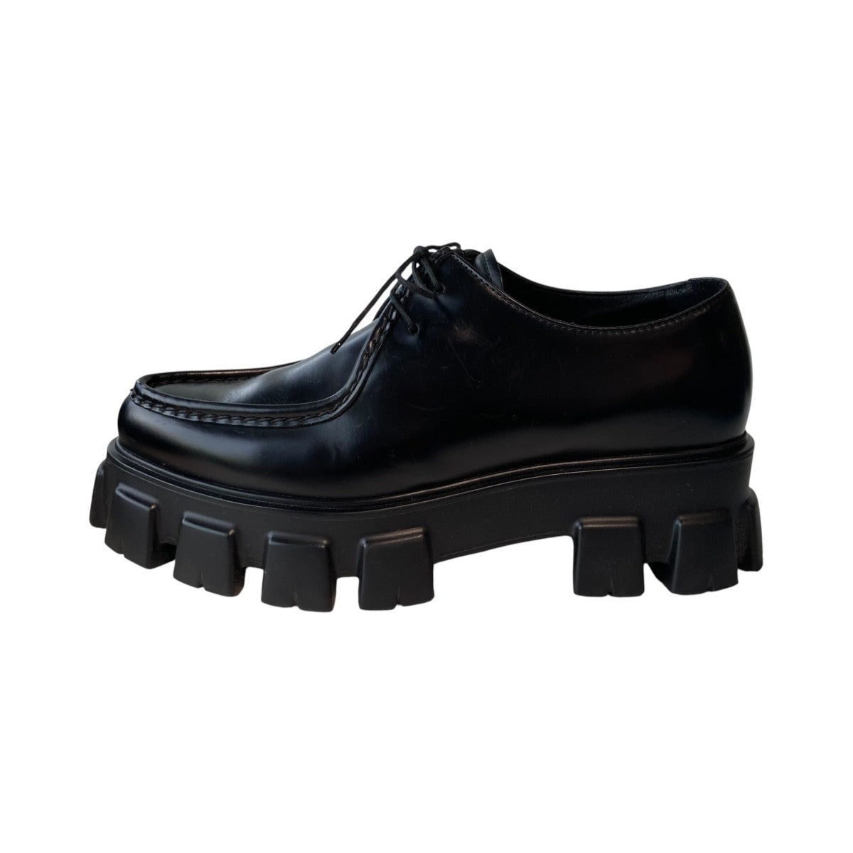 PRADA モノリスブラッシュドレザーシューズ2ee361 古着・中古-2枚目のアイテム画像