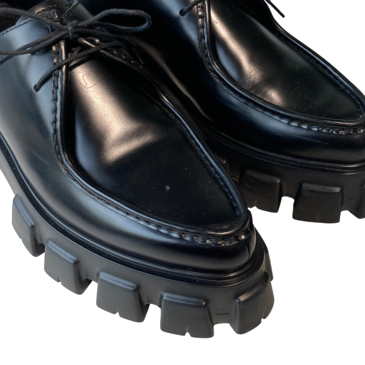 PRADA モノリスブラッシュドレザーシューズ2ee361 古着・中古-7枚目のアイテム画像