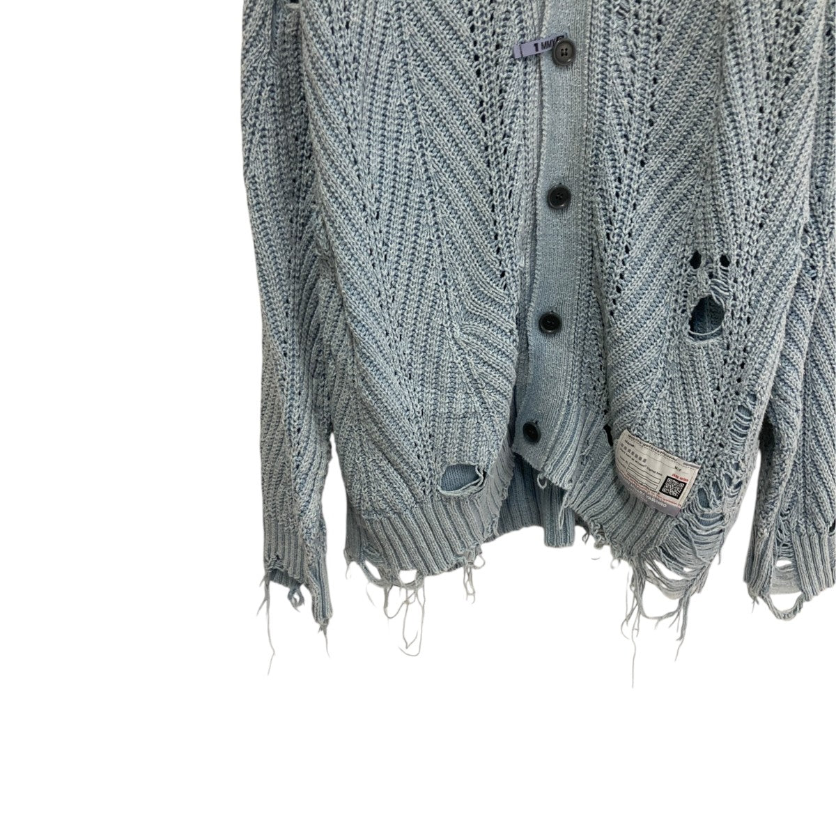Bleached Knit Cardiganダメージ加工カーディガンa10cd521
