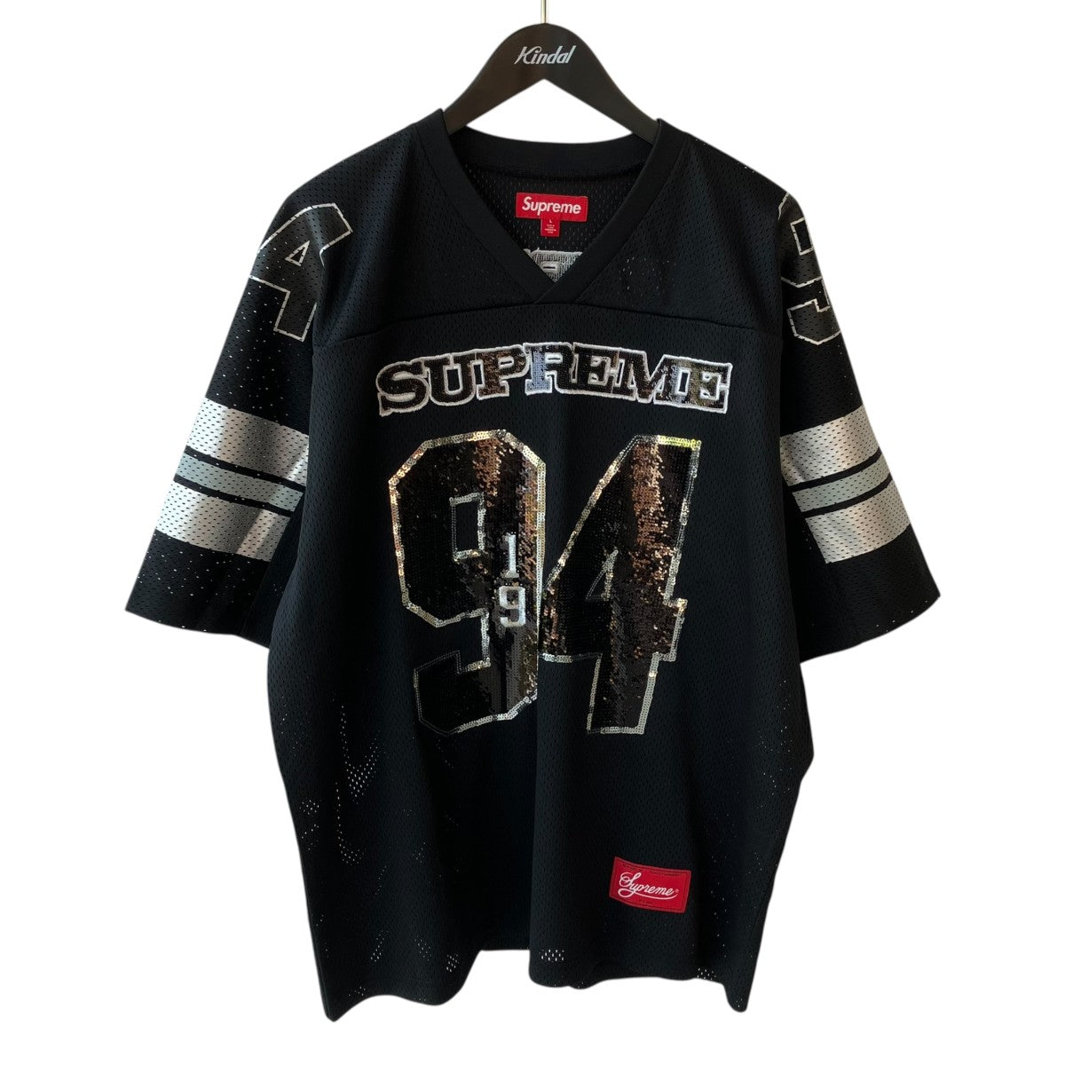 Supreme 25AWsequin football jersey半袖シャツ 古着・中古-1枚目のアイテム画像