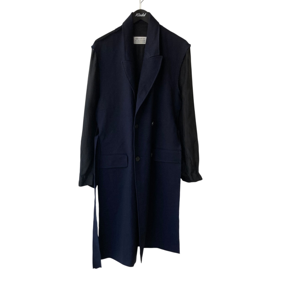 Maison Margiela 21SSCharmeuse-paneled wool-blend twill trench coatベルテッドコートS51AA0290 古着・中古-1枚目のアイテム画像