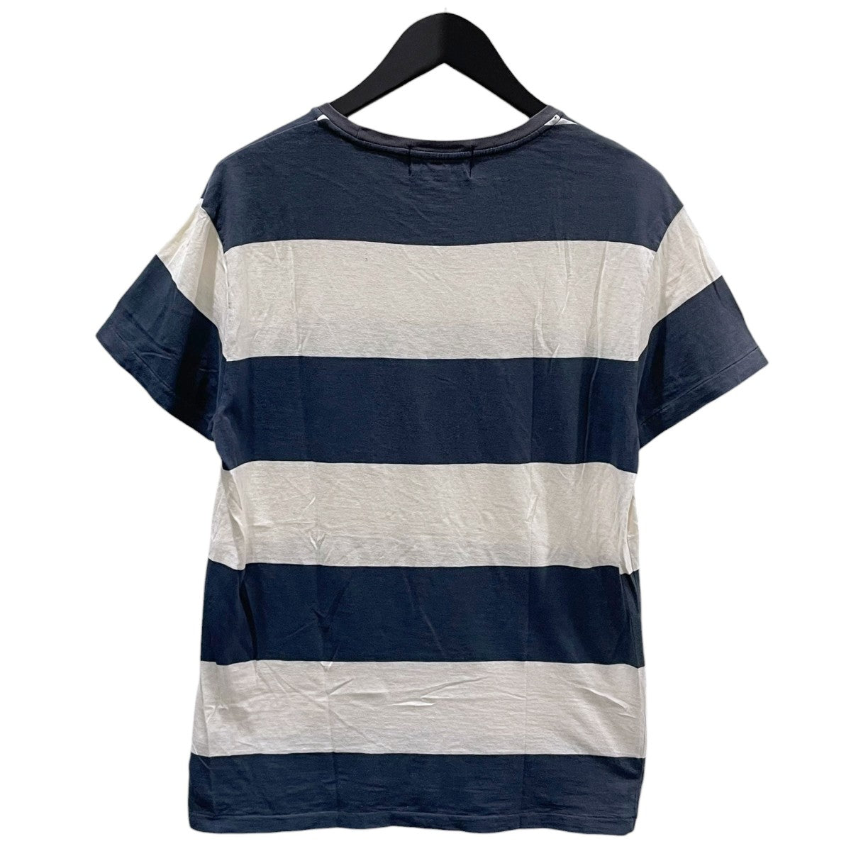 RRL ワイドボーダー柄ポケットTシャツ 古着・中古-2枚目のアイテム画像