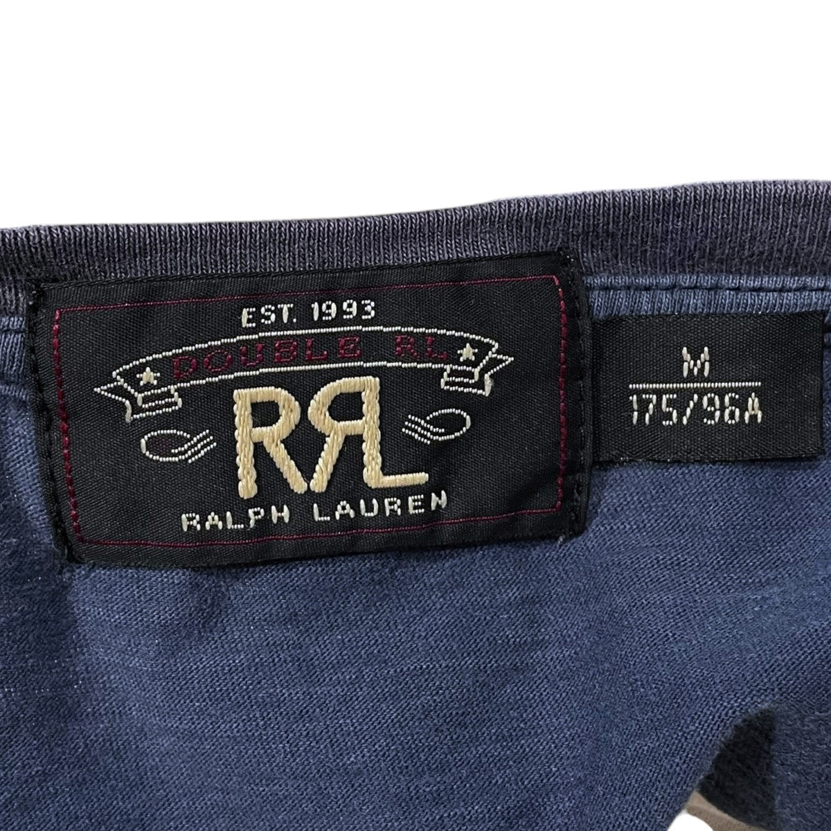 RRL ワイドボーダー柄ポケットTシャツ 古着・中古-6枚目のアイテム画像