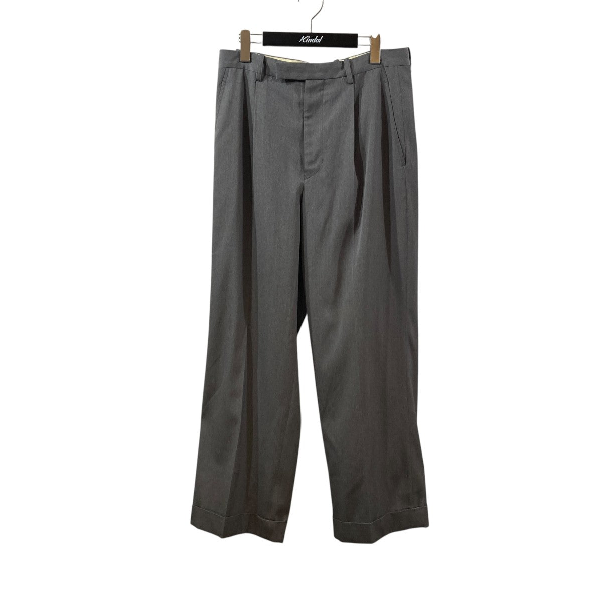 Wool gabardine wide-leg trousersスラックス5124-83541