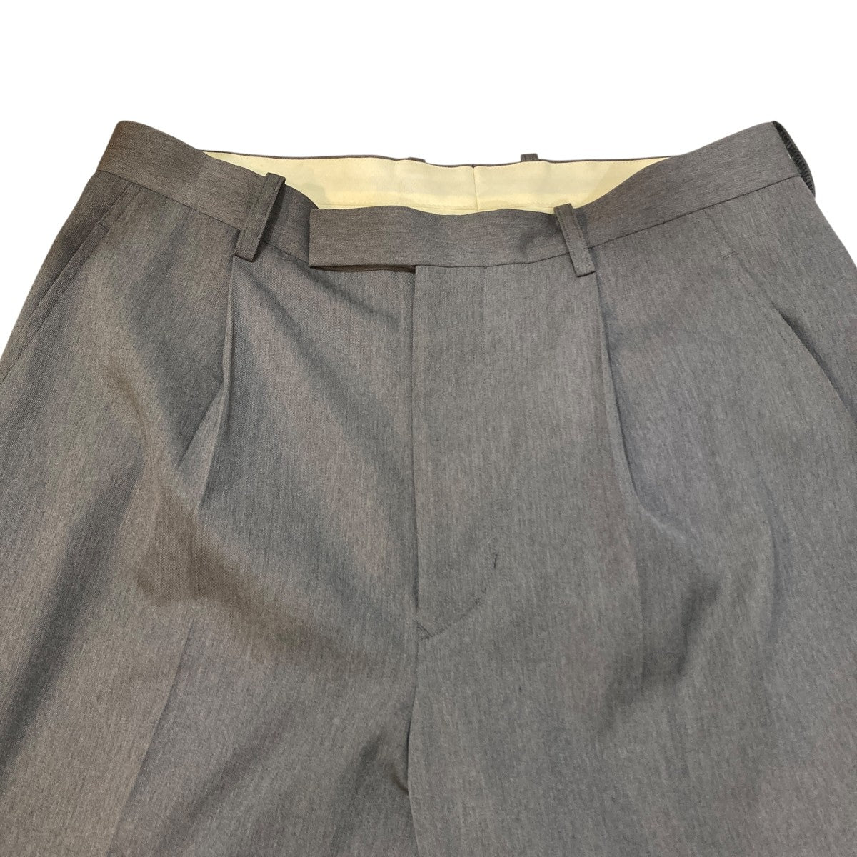 Wool gabardine wide-leg trousersスラックス5124-83541