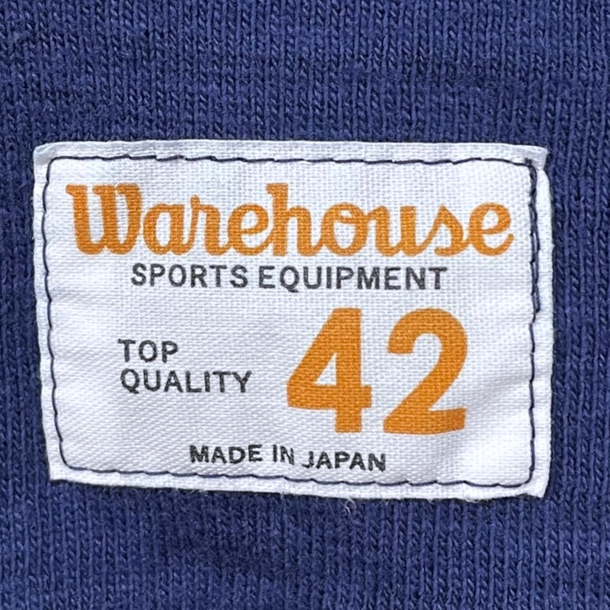 WAREHOUSE 25SS クラックプリント7分袖カットソー フットボールTシャツ U CITY 4063 古着・中古-5枚目のアイテム画像