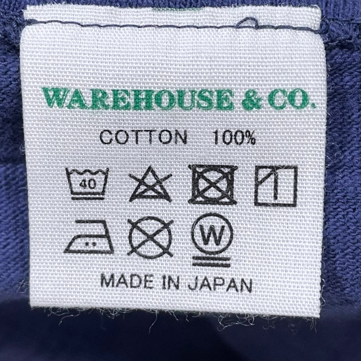 WAREHOUSE 25SS クラックプリント7分袖カットソー フットボールTシャツ U CITY 4063 古着・中古-6枚目のアイテム画像