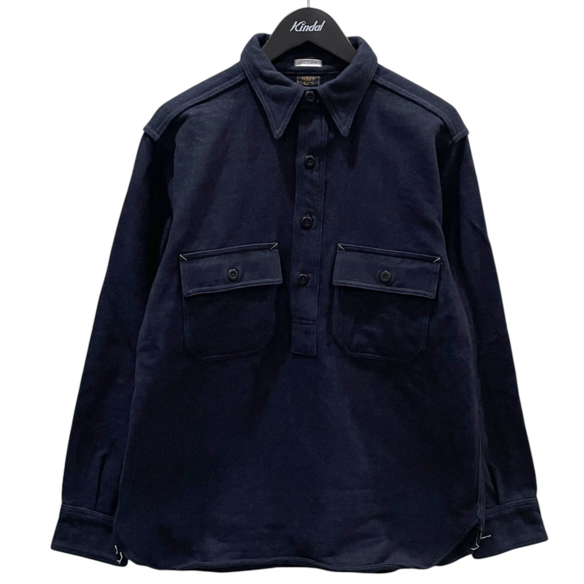 23AW プルオーバーチンストラップシャツ 1930s Chief Petty Officer (C．P．O．) Shirt チーフ ペティ オフィサー（シーピーオー）シャツ JG-04