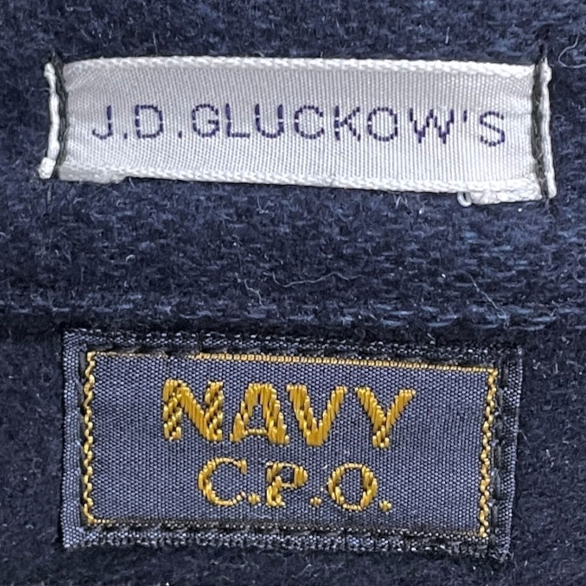 23AW プルオーバーチンストラップシャツ 1930s Chief Petty Officer (C．P．O．) Shirt チーフ ペティ オフィサー（シーピーオー）シャツ JG-04