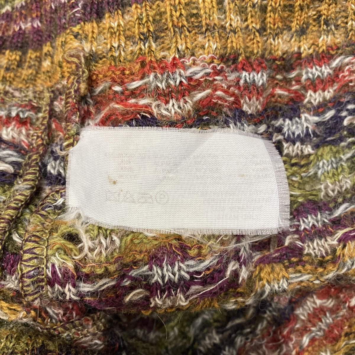 ［美品］MISSONI カーディガン グレー レッド 52 MISSONI(ミッソーニ) カーディガン マルチカラー サイズ 52｜【公式