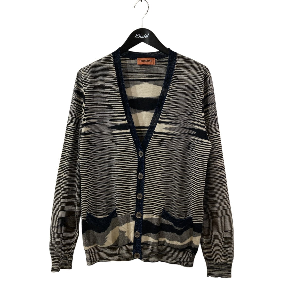 MISSONI ボーダーカーディガン 古着・中古-1枚目のアイテム画像