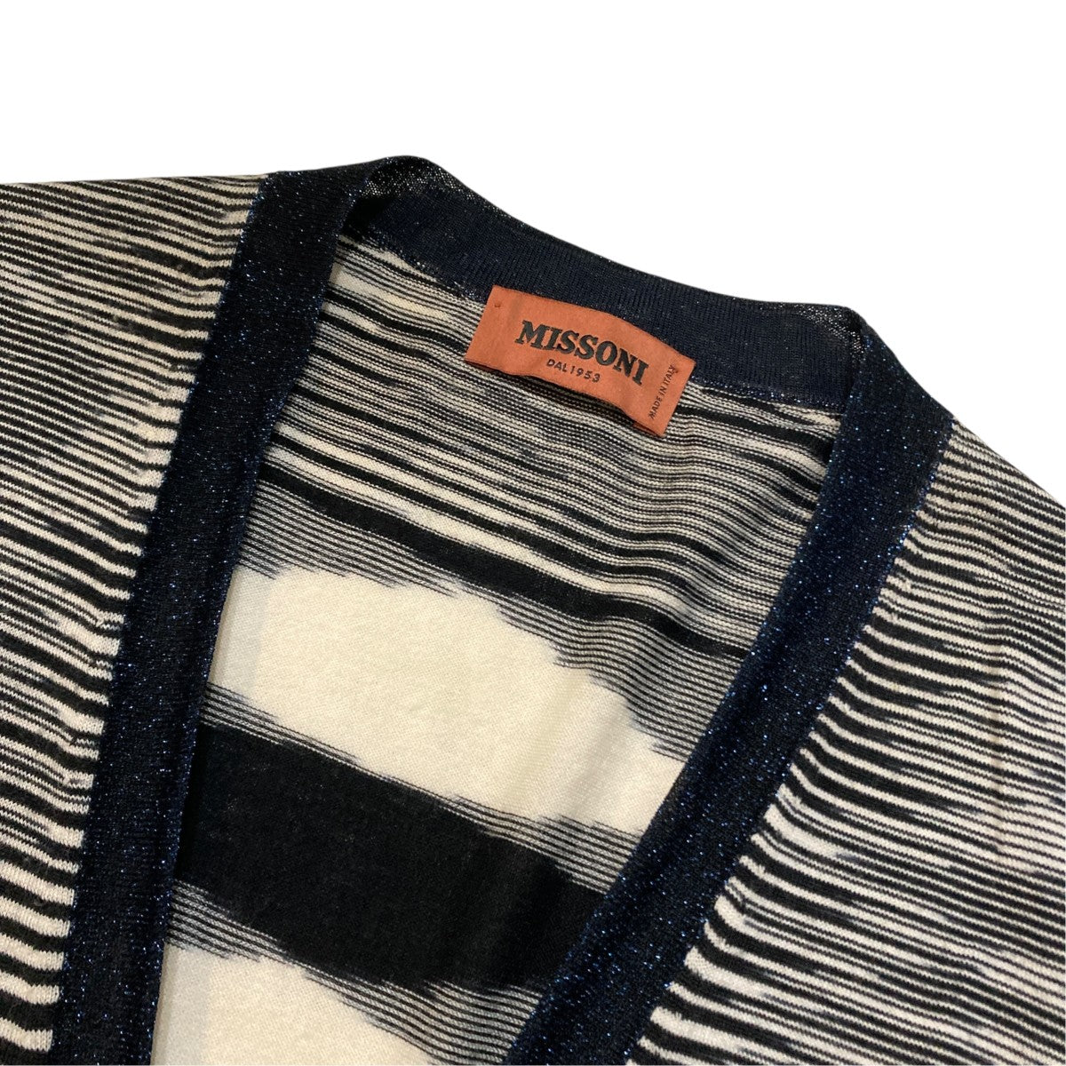 MISSONI ボーダーカーディガン 古着・中古-3枚目のアイテム画像