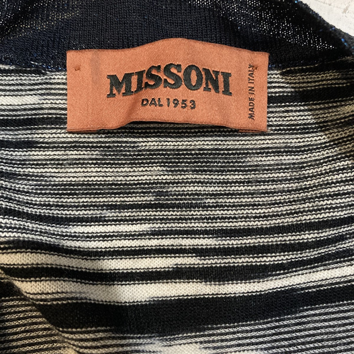 MISSONI ボーダーカーディガン 古着・中古-6枚目のアイテム画像