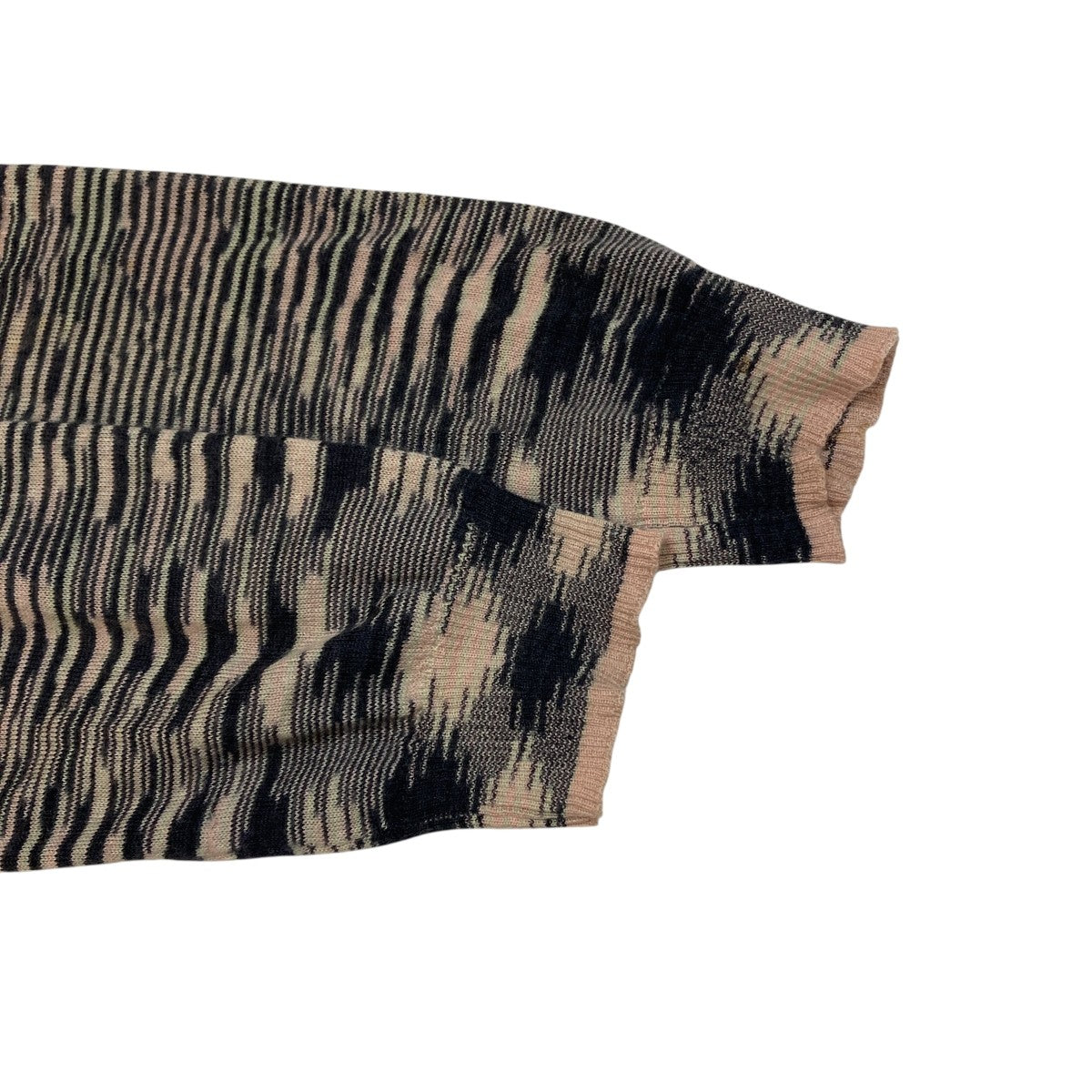 MISSONI(ミッソーニ) ボーダーカーディガン ブラックxベージュ サイズ