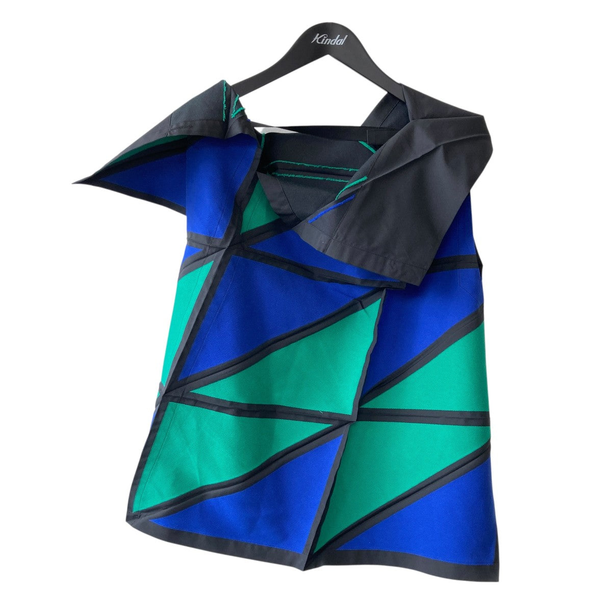 132 5． ISSEY MIYAKE 折り紙ノースリーブトップスil11fj521 古着・中古-4枚目のアイテム画像