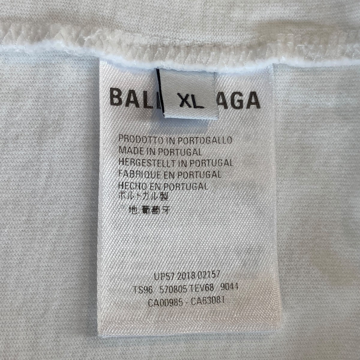 BALENCIAGA Tatoo Logo TeeTシャツ570805 TEV68 古着・中古-5枚目のアイテム画像