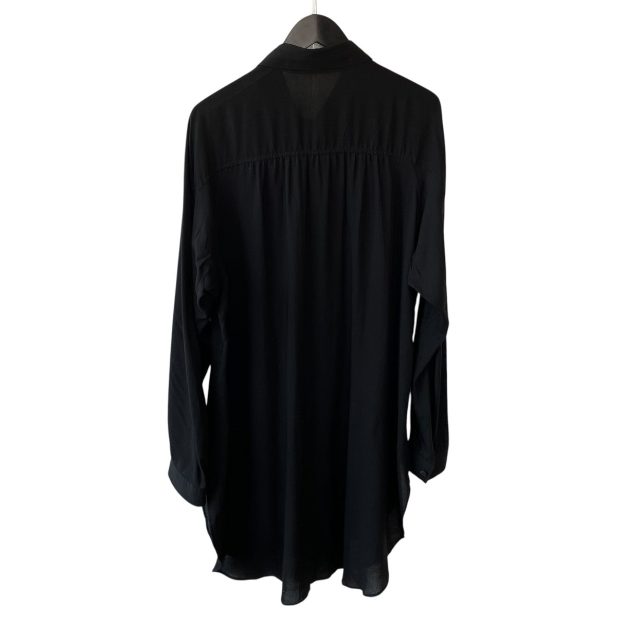 Yohji Yamamoto pour homme CELLULOSE LAWN Z-ATTACHED COLLAR B長袖シャツHS-B30-216 古着・中古-2枚目のアイテム画像