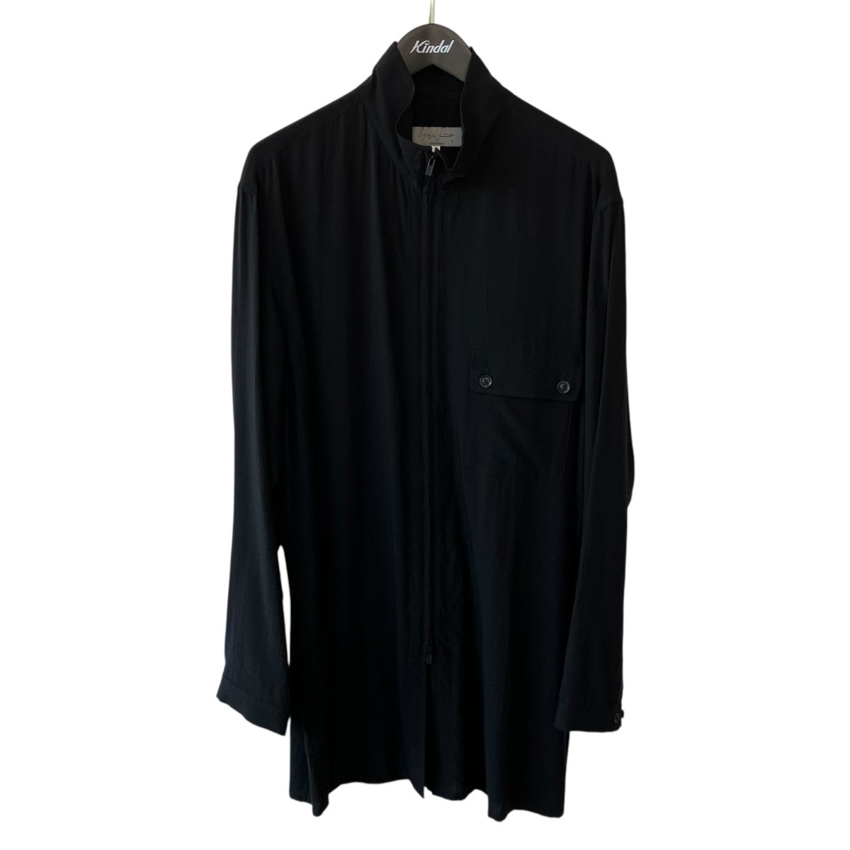 Yohji Yamamoto pour homme ZIP OPEN BLOUSE長袖シャツHG-B28-214 古着・中古-1枚目のアイテム画像