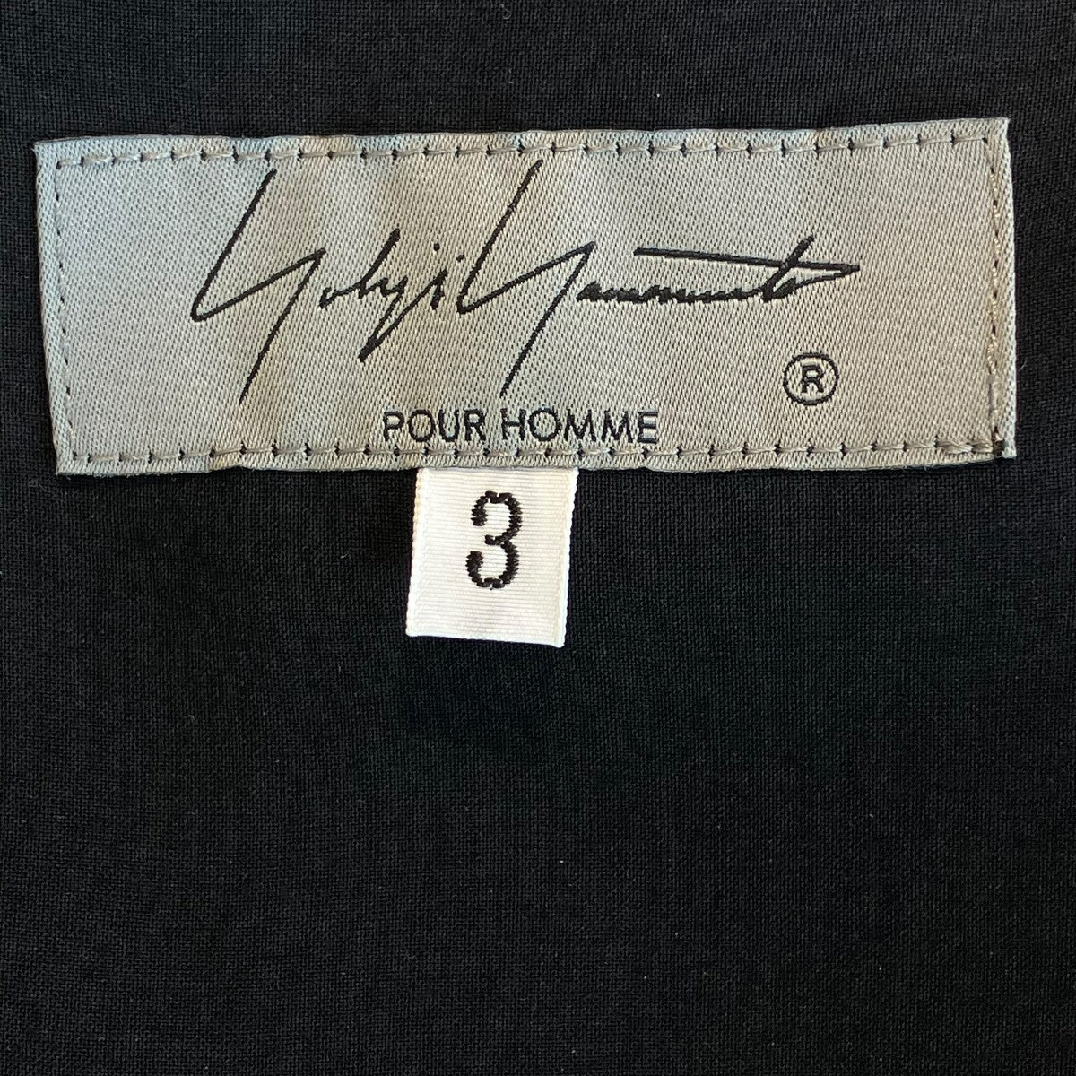 Yohji Yamamoto pour homme ZIP OPEN BLOUSE長袖シャツHG-B28-214 古着・中古-5枚目のアイテム画像