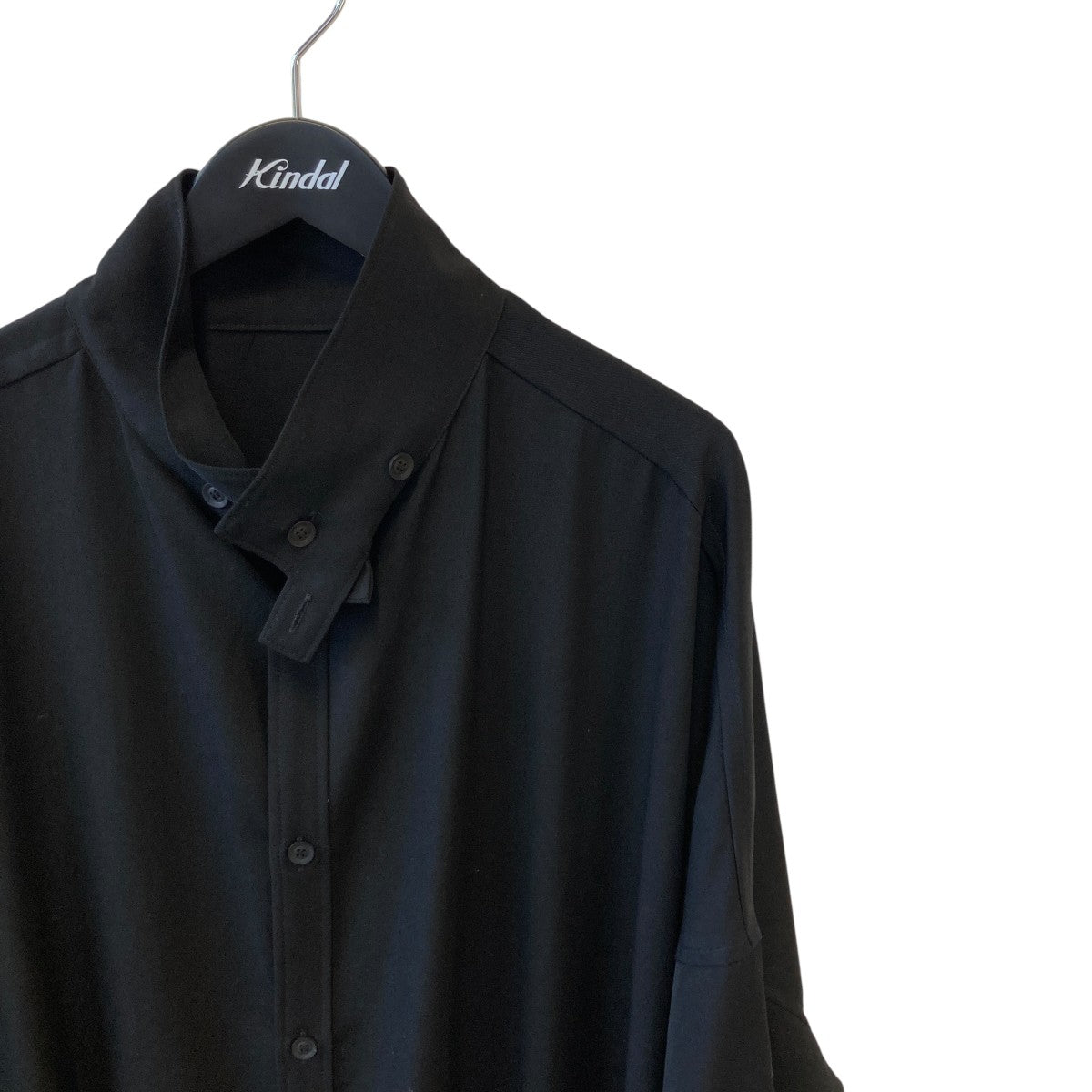 Yohji Yamamoto pour homme 19SSLong Blouse Wrinkled GabardineコートHH-B22-100 古着・中古-3枚目のアイテム画像