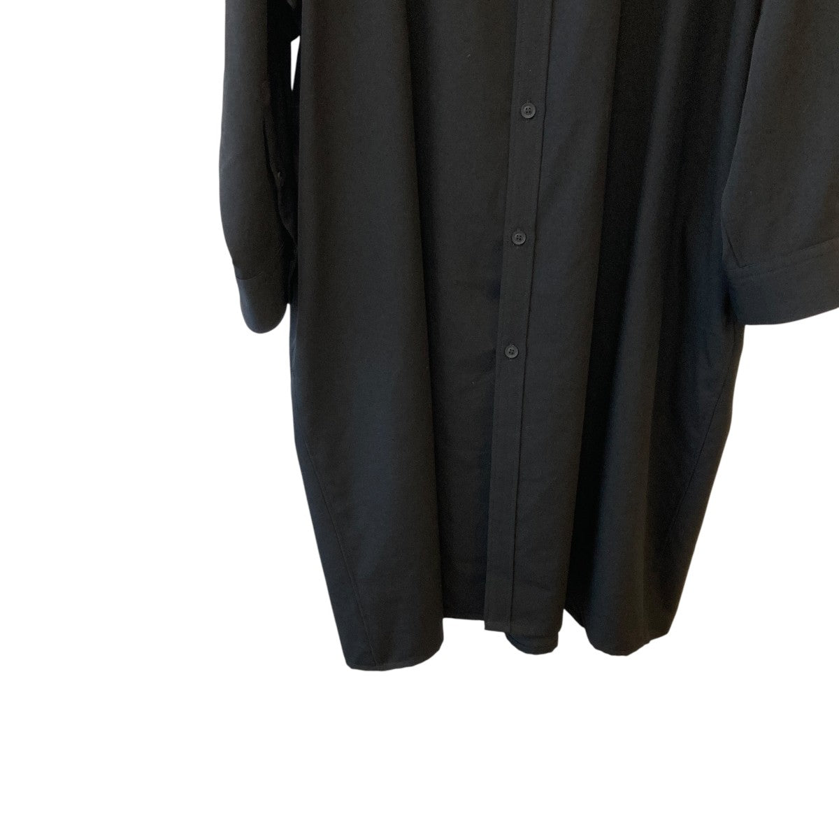 Yohji Yamamoto pour homme 19SSLong Blouse Wrinkled GabardineコートHH-B22-100 古着・中古-4枚目のアイテム画像