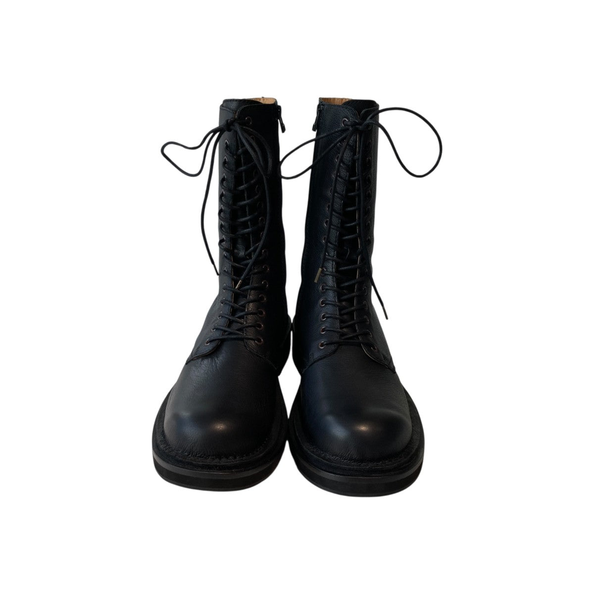 Yohji Yamamoto pour homme 21AWMAT OILED LEATHER MILITARY BOOTSレースアップブーツHX-E05-762 古着・中古-3枚目のアイテム画像