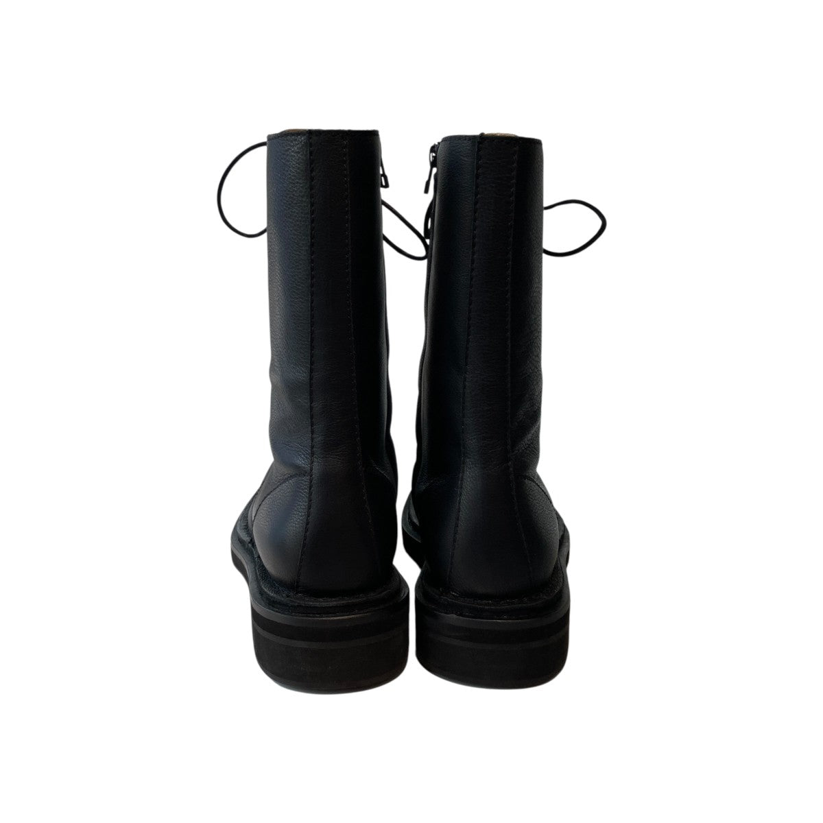 Yohji Yamamoto pour homme 21AWMAT OILED LEATHER MILITARY BOOTSレースアップブーツHX-E05-762 古着・中古-4枚目のアイテム画像