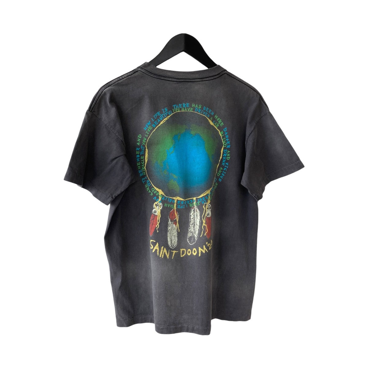 SAINT MICHAEL LM_SS TEE ／ HOLY GHOSTTシャツsm-ys8-0000-c43 古着・中古-2枚目のアイテム画像