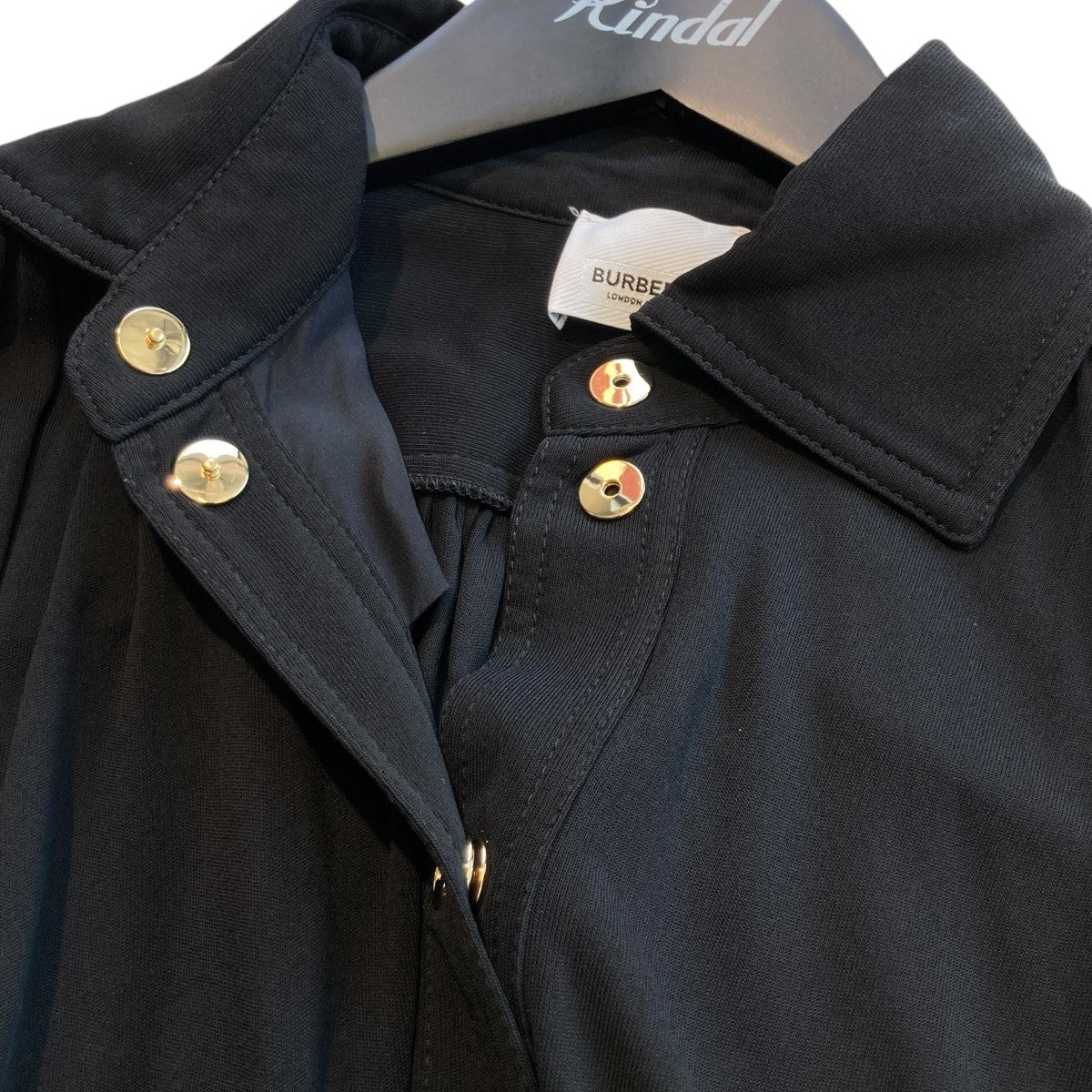 BURBERRY バックギャザーベルテッドドレープドレスワンピース8017533 古着・中古-4枚目のアイテム画像