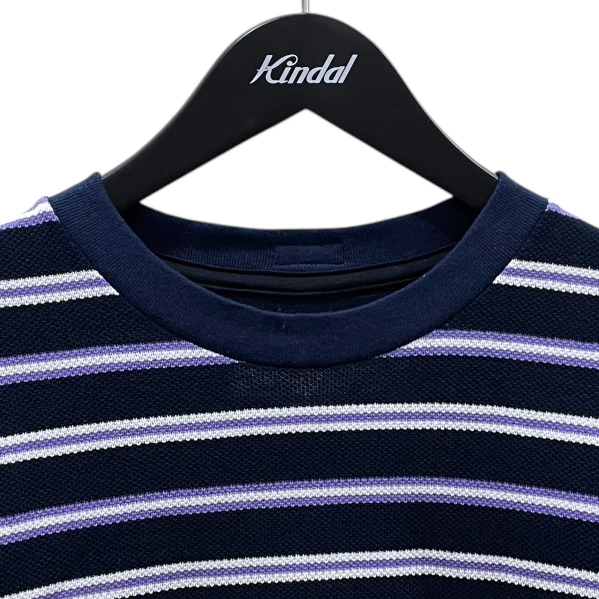 JOHN MASON SMITH 26SS ボーダー柄カットソー COTTON PIQUE L／S T-SHIRT コットン ピケ ロングスリーブ ティーシャツ 26SCT-#240S 古着・中古-3枚目のアイテム画像