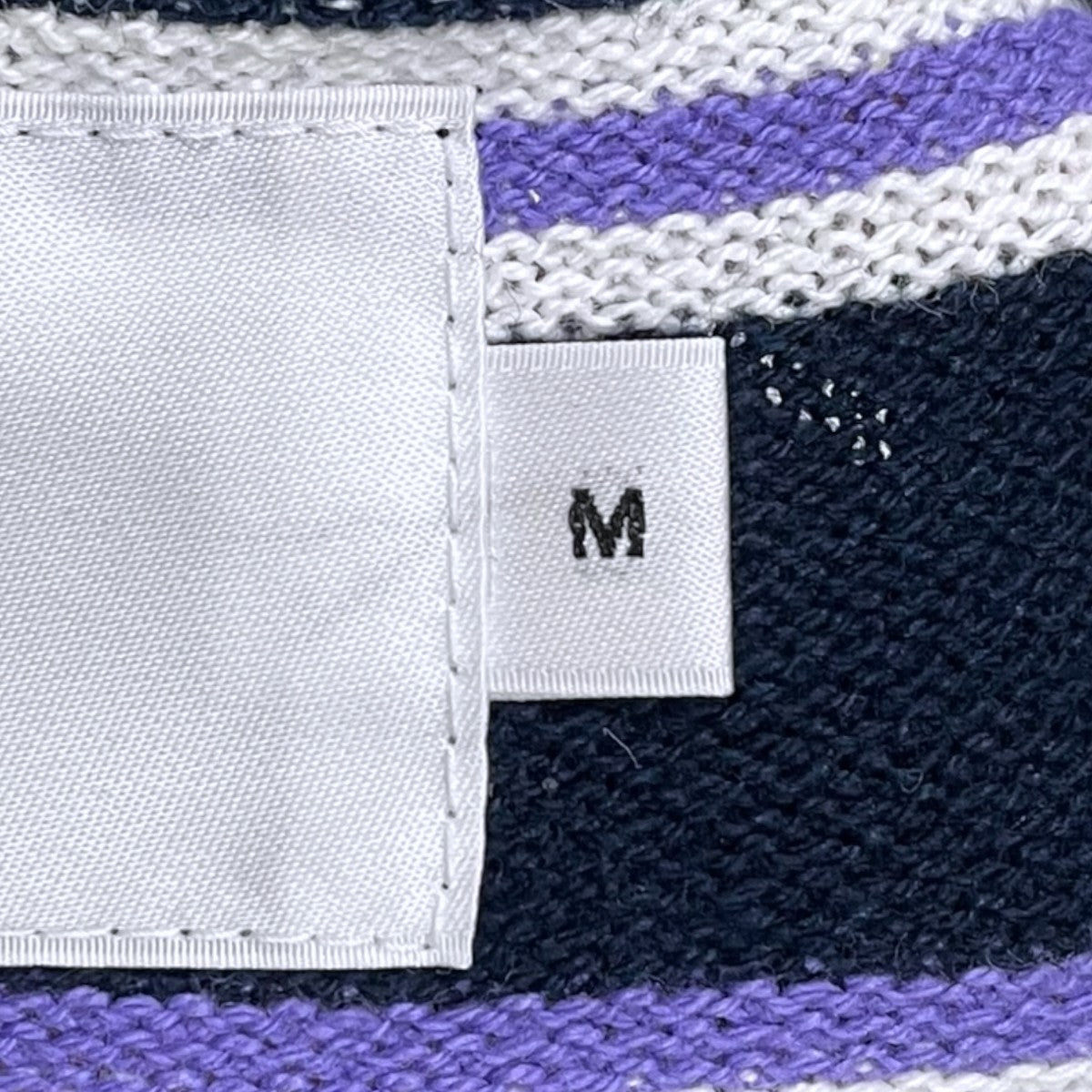 JOHN MASON SMITH 26SS ボーダー柄カットソー COTTON PIQUE L／S T-SHIRT コットン ピケ ロングスリーブ ティーシャツ 26SCT-#240S 古着・中古-5枚目のアイテム画像
