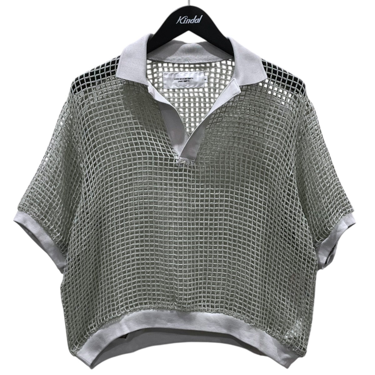 JANE SMITH 26SS スクエアメッシュ スキッパーポロシャツ SQUARE MESH SKIPPER POLO 半袖カットソー 26SCT-#226L 古着・中古-1枚目のアイテム画像
