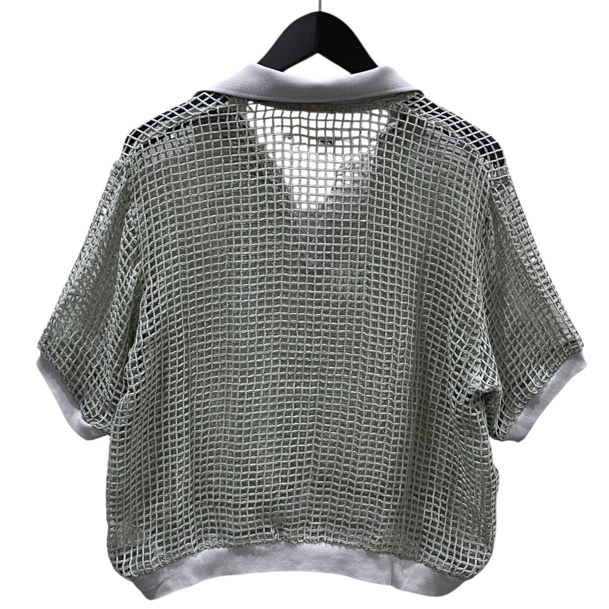 JANE SMITH 26SS スクエアメッシュ スキッパーポロシャツ SQUARE MESH SKIPPER POLO 半袖カットソー 26SCT-#226L 古着・中古-2枚目のアイテム画像