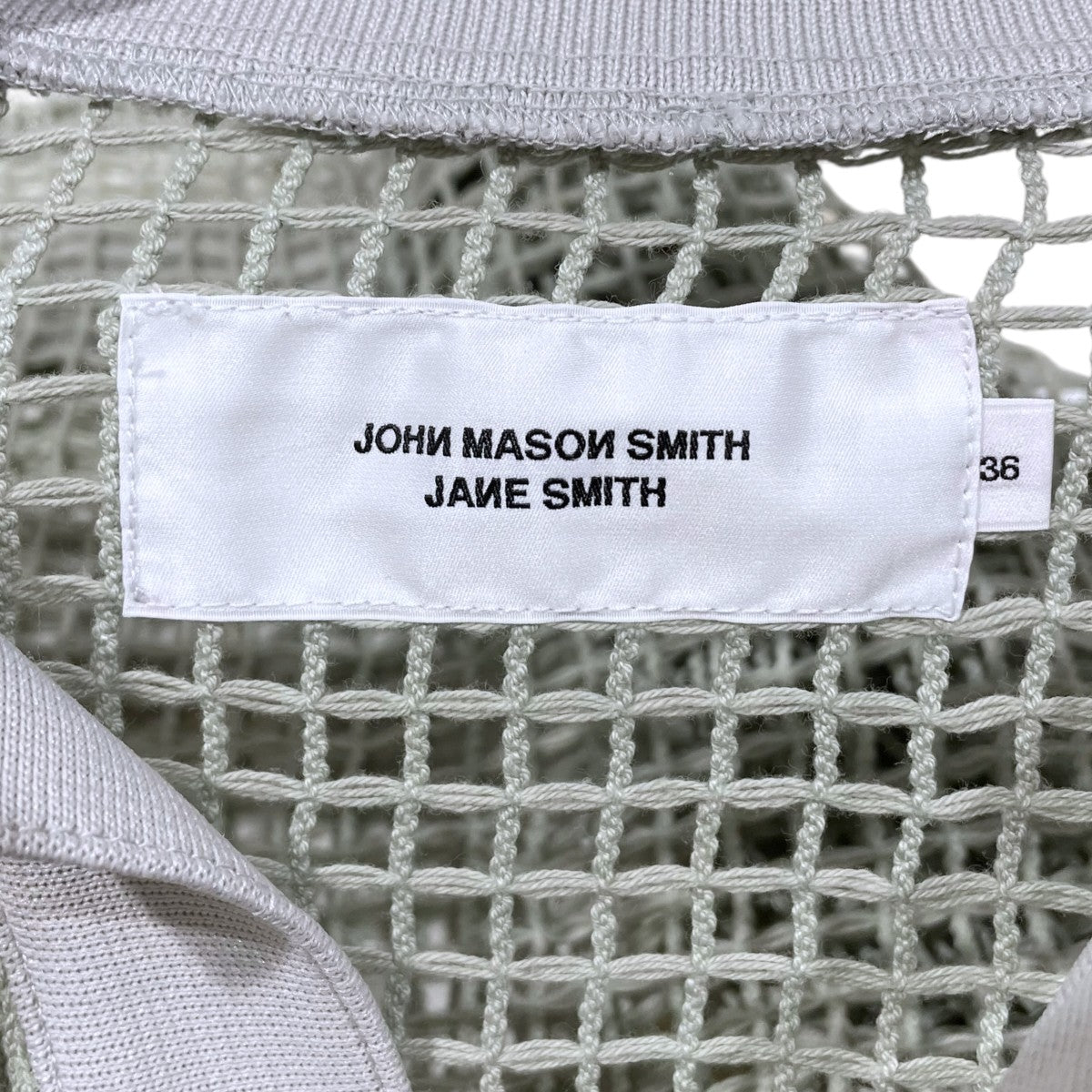 JANE SMITH 26SS スクエアメッシュ スキッパーポロシャツ SQUARE MESH SKIPPER POLO 半袖カットソー 26SCT-#226L 古着・中古-4枚目のアイテム画像