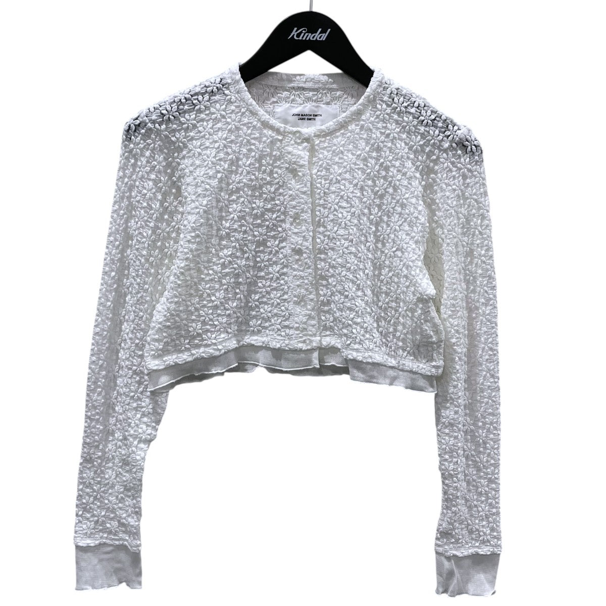 JANE SMITH 26SS フラワーレースコンビカーディガン NYLON COTTON FLOWER LACE TULLE COMBI CARDIGAN 26SCT-#459L 古着・中古-1枚目のアイテム画像
