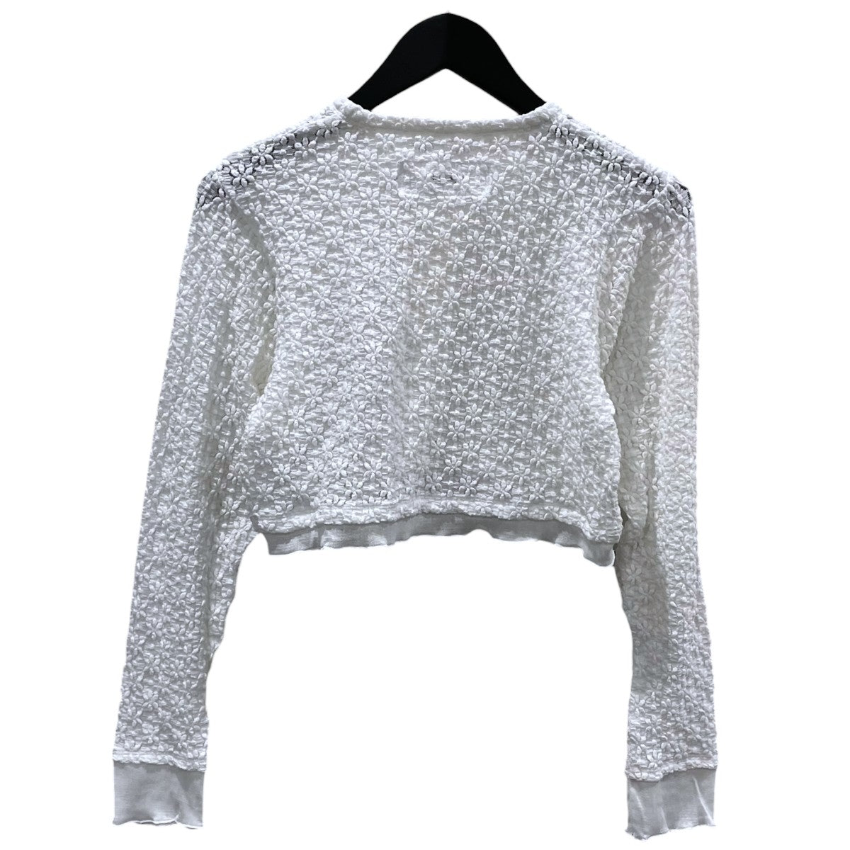 JANE SMITH 26SS フラワーレースコンビカーディガン NYLON COTTON FLOWER LACE TULLE COMBI CARDIGAN 26SCT-#459L 古着・中古-2枚目のアイテム画像