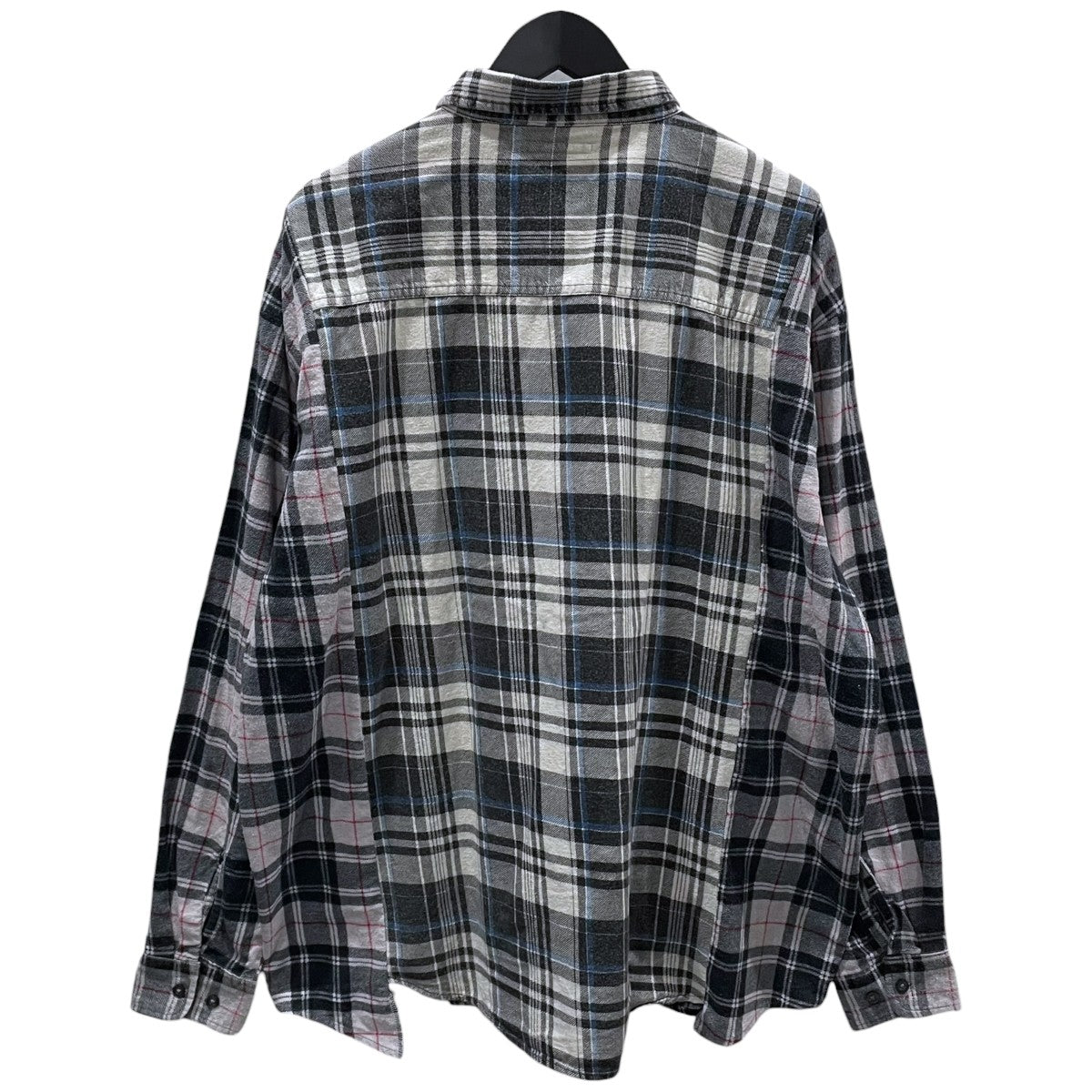 Rebuild by Needles リメイクシャツ Ribbon Wide Flannel Shirt リボン ワイド フランネル シャツ RW393 古着・中古-2枚目のアイテム画像