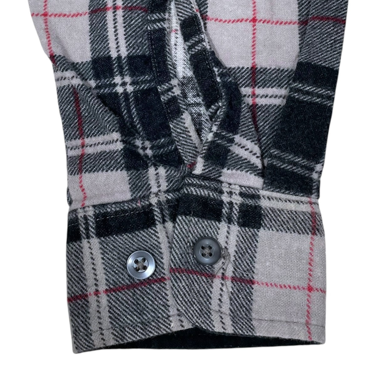 Rebuild by Needles リメイクシャツ Ribbon Wide Flannel Shirt リボン ワイド フランネル シャツ RW393 古着・中古-4枚目のアイテム画像