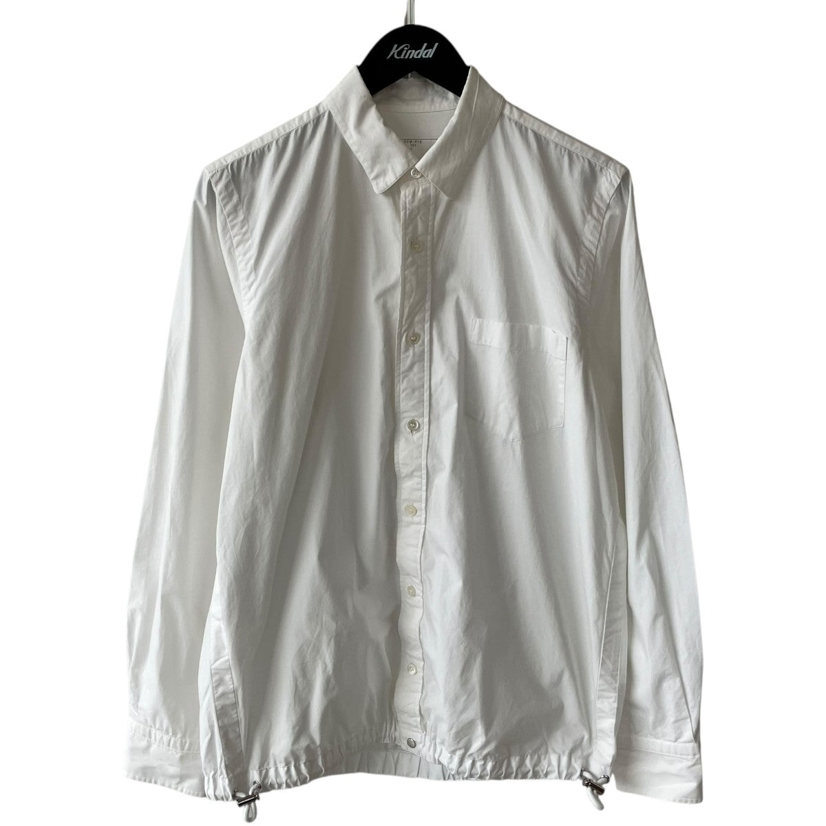 sacai DRAWSTRING COTTON POPLIN長袖シャツSCM-012 古着・中古-1枚目のアイテム画像