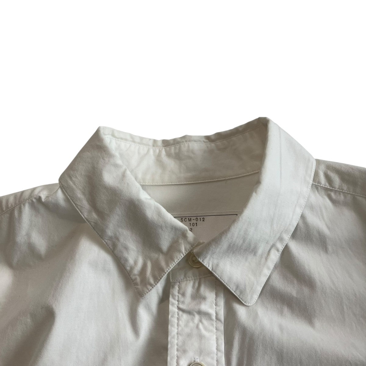 sacai DRAWSTRING COTTON POPLIN長袖シャツSCM-012 古着・中古-7枚目のアイテム画像