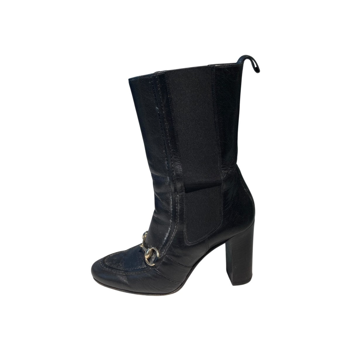 GUCCI ホースビットサイドゴアアンクルブーツ163415 古着・中古-2枚目のアイテム画像