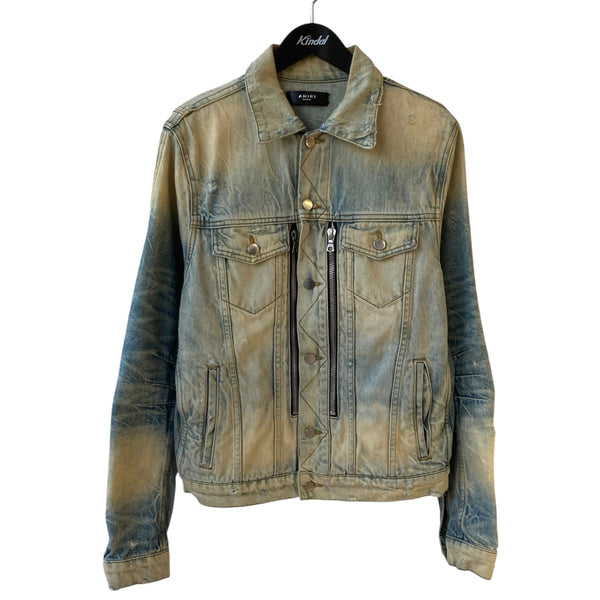 AMIRI(アミリ) ダメージ加工デニムジャケット スカイブルー サイズ M