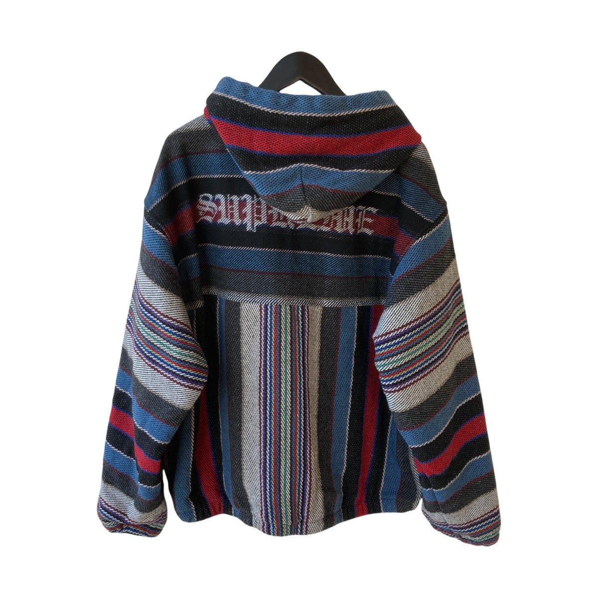 woven stripe hooded jacketジップパーカー