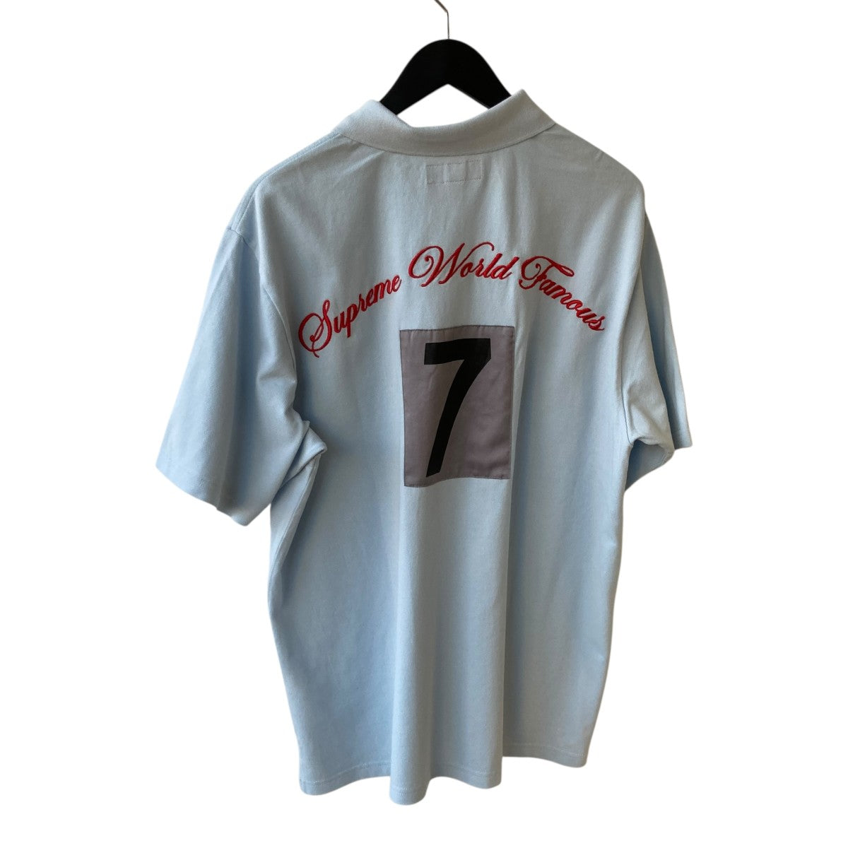 Supreme 25SSCursive Polo Light Blueポロシャツ 古着・中古-2枚目のアイテム画像