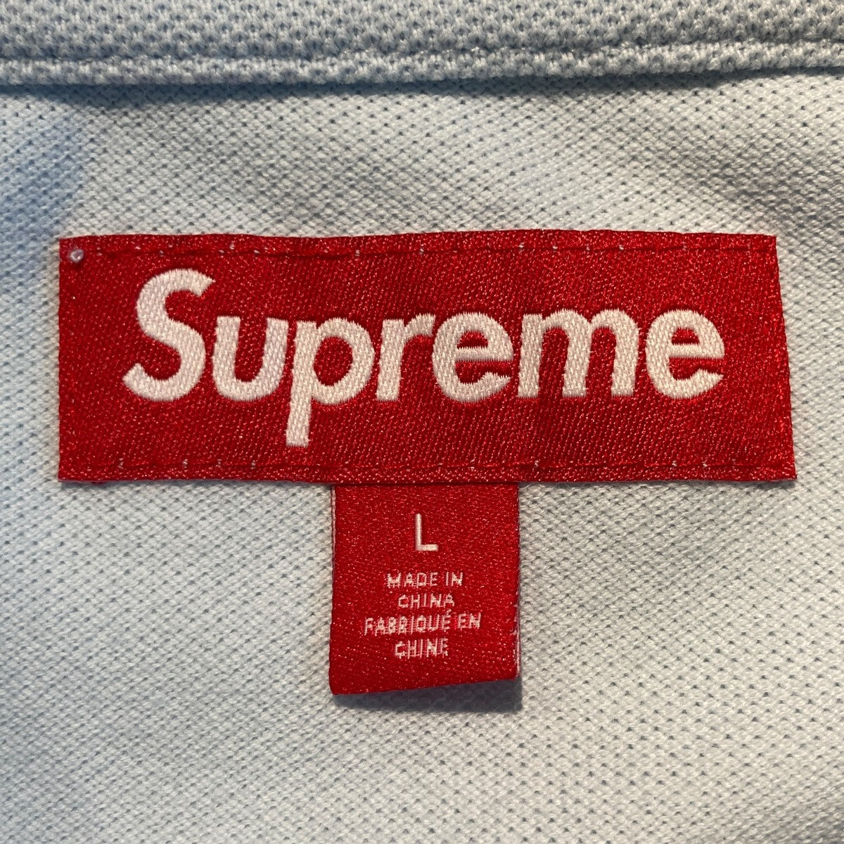Supreme 25SSCursive Polo Light Blueポロシャツ 古着・中古-5枚目のアイテム画像
