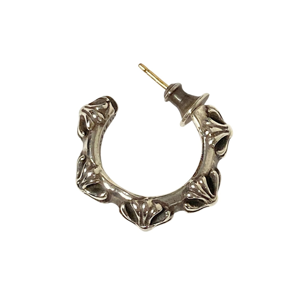 CHROME HEARTS HOOP CROSS SML片耳用ピアス2358-304-6500-9100 古着・中古-1枚目のアイテム画像