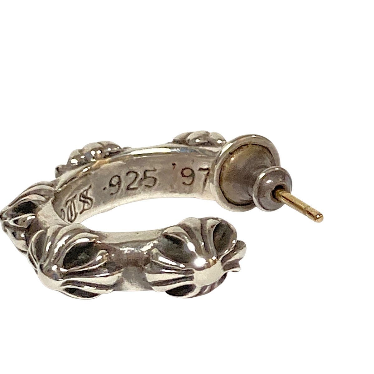 CHROME HEARTS HOOP CROSS SML片耳用ピアス2358-304-6500-9100 古着・中古-4枚目のアイテム画像