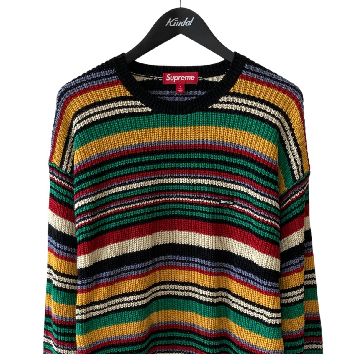 Supreme 23AWSmall Box Ribbed Sweater Multクルーネックニット 古着・中古-2枚目のアイテム画像
