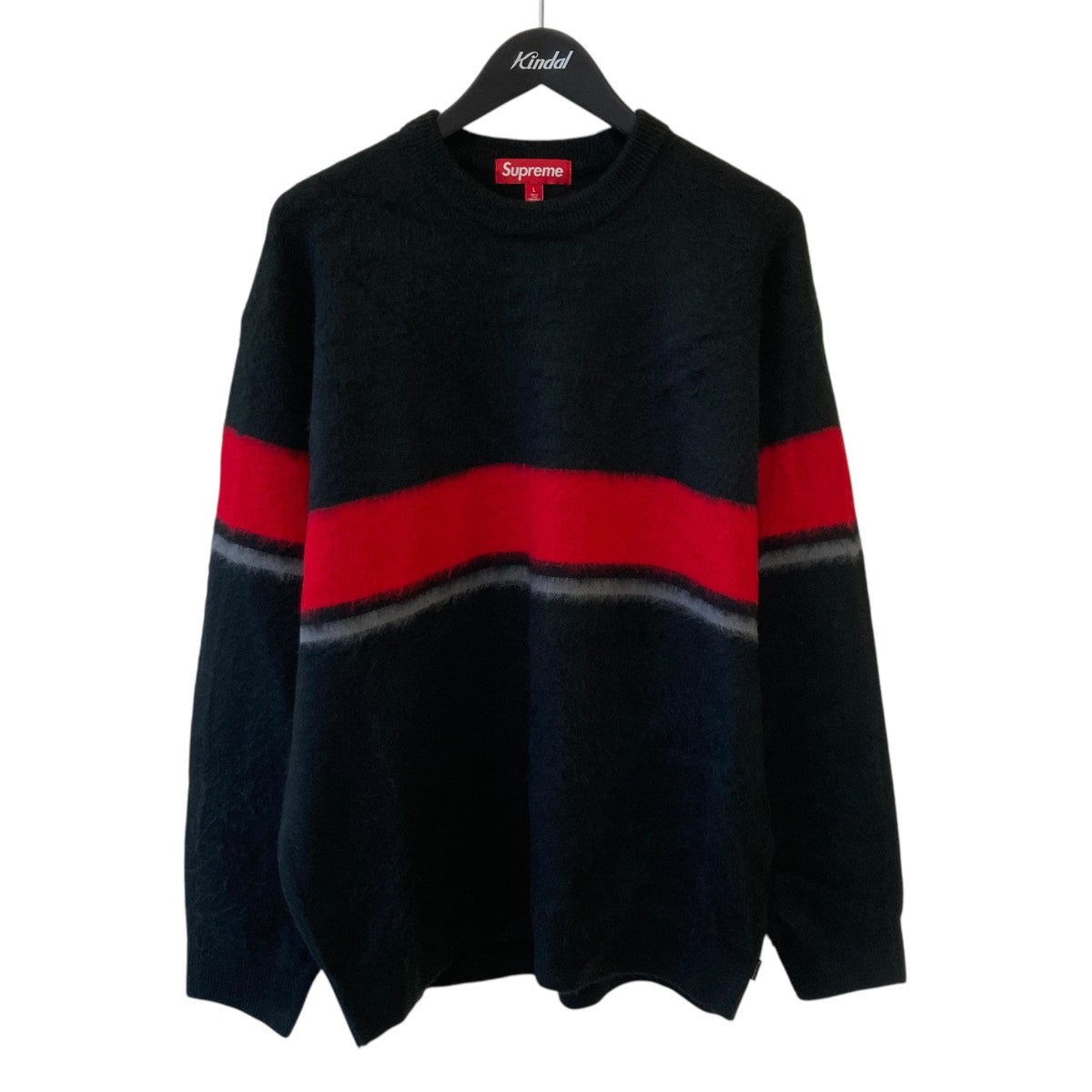 Supreme Brushed Stripe Sweaterニット 古着・中古-1枚目のアイテム画像